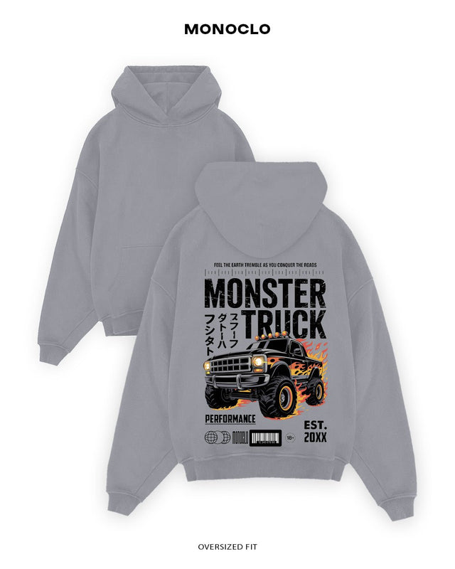 Худі Monoclo MONSTER TRUCK 🚙🔥 - shop_name Сірий
