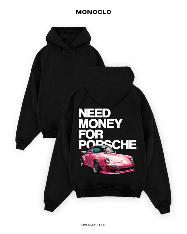 Худі Monoclo Need Money for Porsche Pink - shop_name Чорний