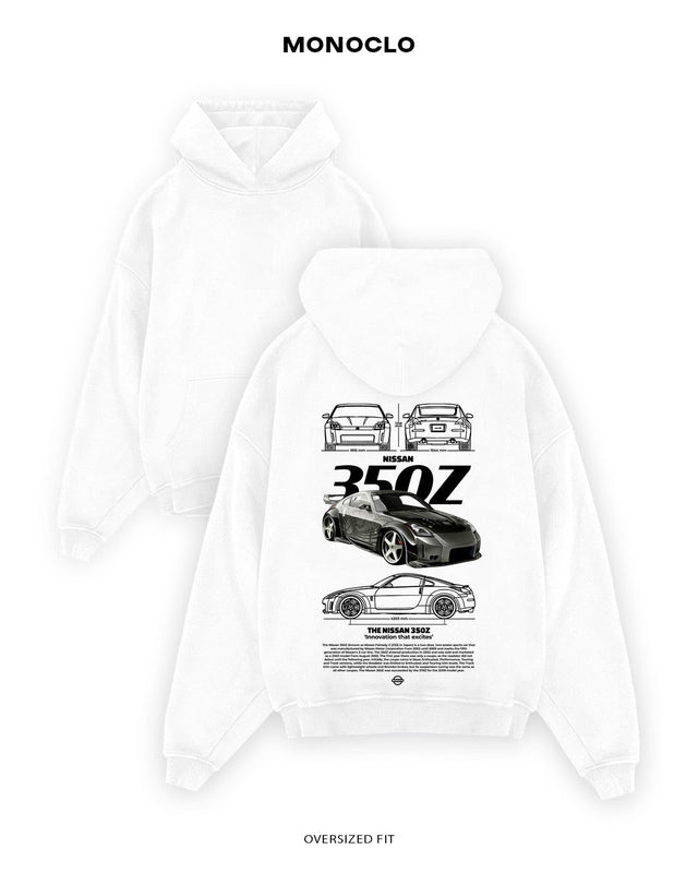 Худі Monoclo Nissan 350Z 3 - shop_name Білий