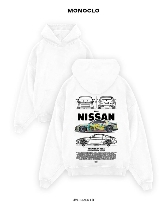 Худі Monoclo Nissan 350Z 4 - shop_name Білий