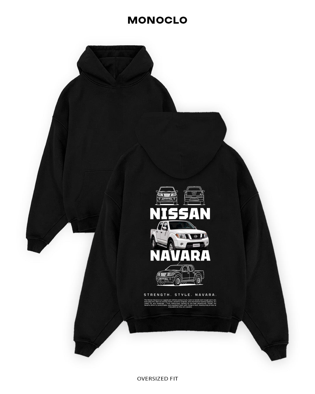 Худі Monoclo Nissan Navara - shop_name Чорний