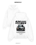 Худі Monoclo Nissan R34 Y Supra MK4 – Білий