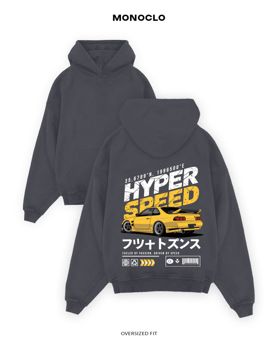 Худі Monoclo Nissan Silvia S13 - shop_name Графітовий