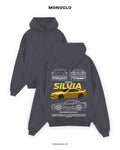 Худі Monoclo Nissan Silvia S15 Yellow – Графітовий