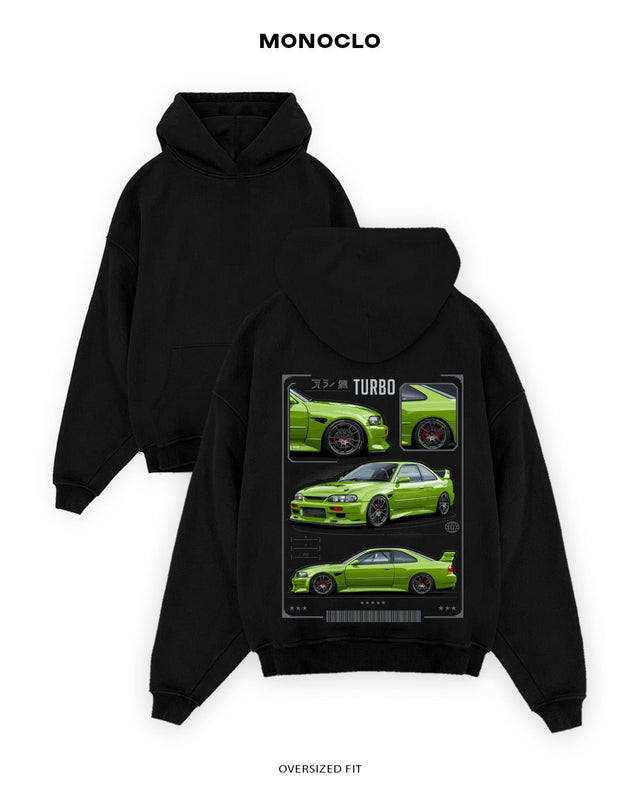Худі Monoclo Nissan Skyline R34 – Turbo Edition - shop_name Чорний