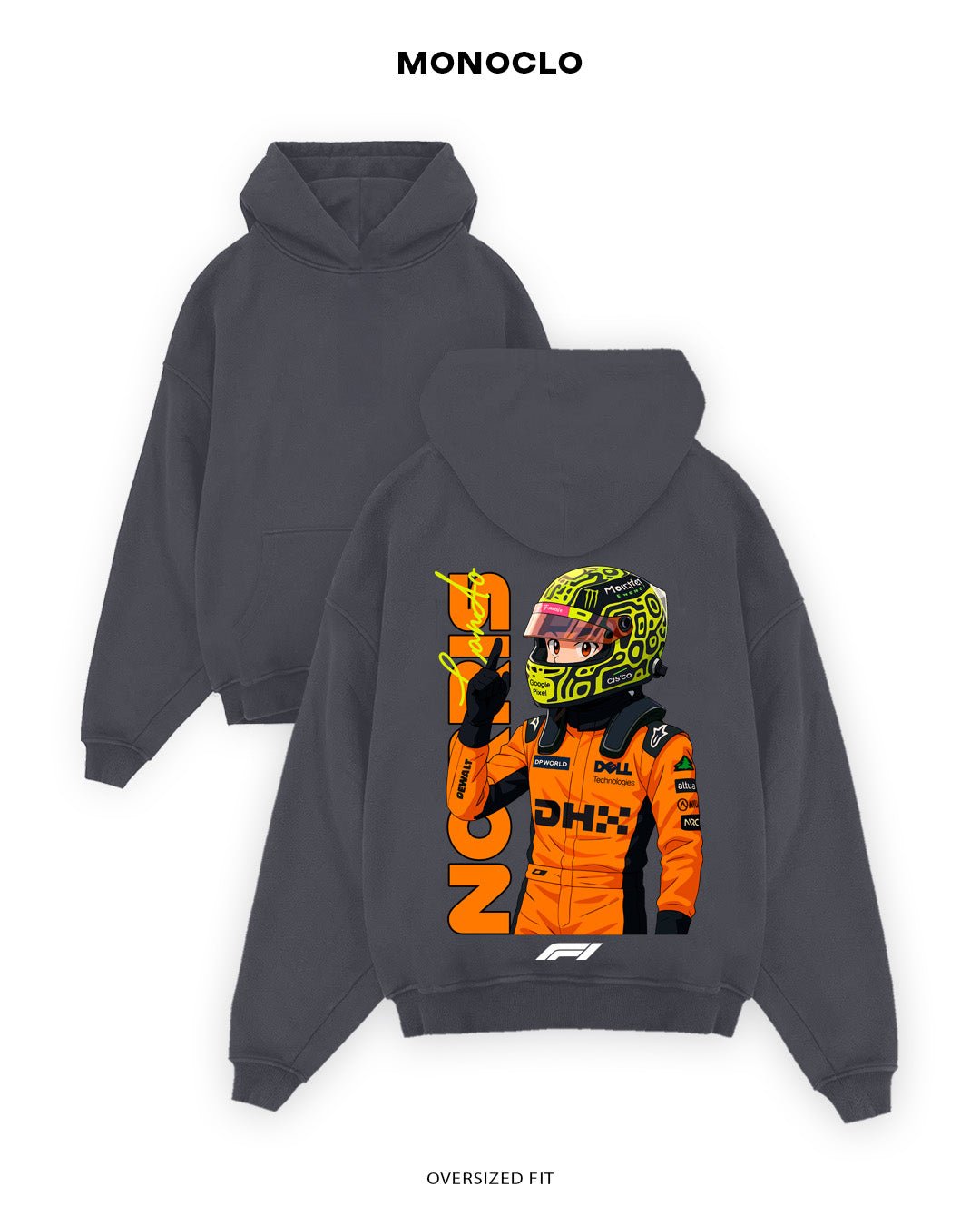 Худі Monoclo Norris Formula 1 Victory Pose - shop_name Графітовий