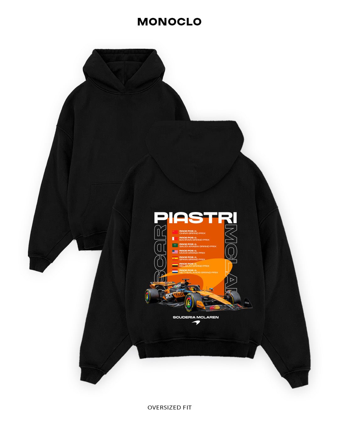 Худі Monoclo Oscar Piastri McLaren Winner - shop_name Чорний