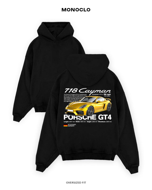 Худі Monoclo Porsche 718 Cayman GT4 - shop_name Чорний