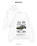 Худі Monoclo Porsche 911 Blueprint – Білий