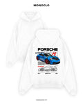Худі Monoclo Porsche 911 GT3 RS Blue – Білий