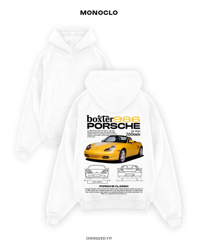 Худі Monoclo Porsche Boxster 986 Yellow - shop_name Білий