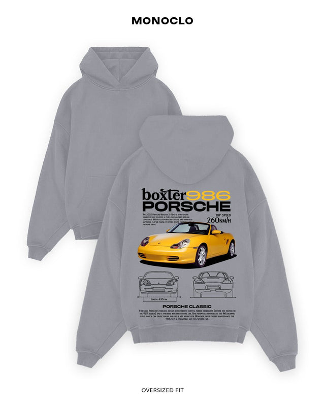 Худі Monoclo Porsche Boxster 986 Yellow - shop_name Сірий