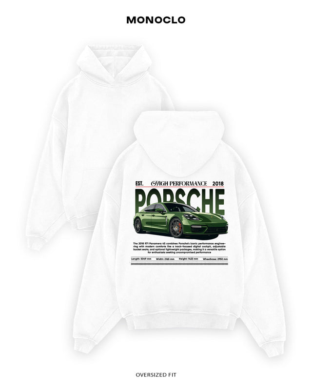 Худі Monoclo Porsche Panamera 4S - shop_name Білий