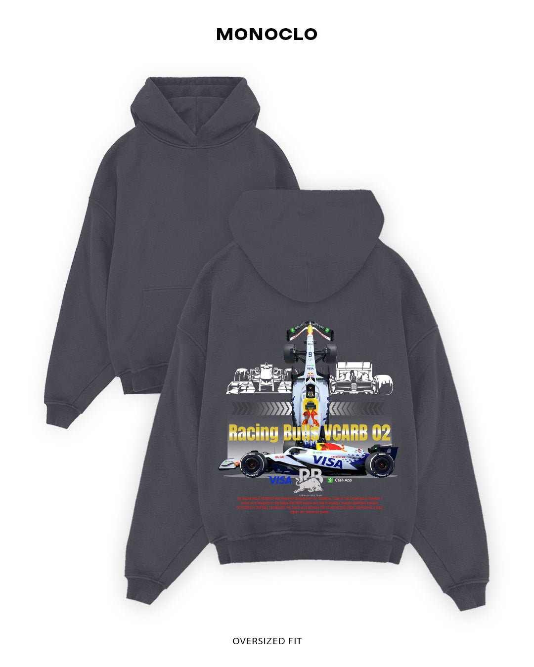 Худі Monoclo Racing Bulls VCARB 2025 - shop_name Графітовий