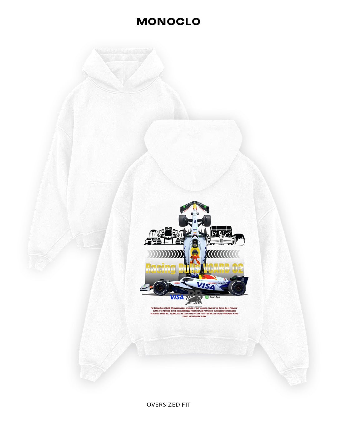 Худі Monoclo Racing Bulls VCARB 2025 - shop_name Білий