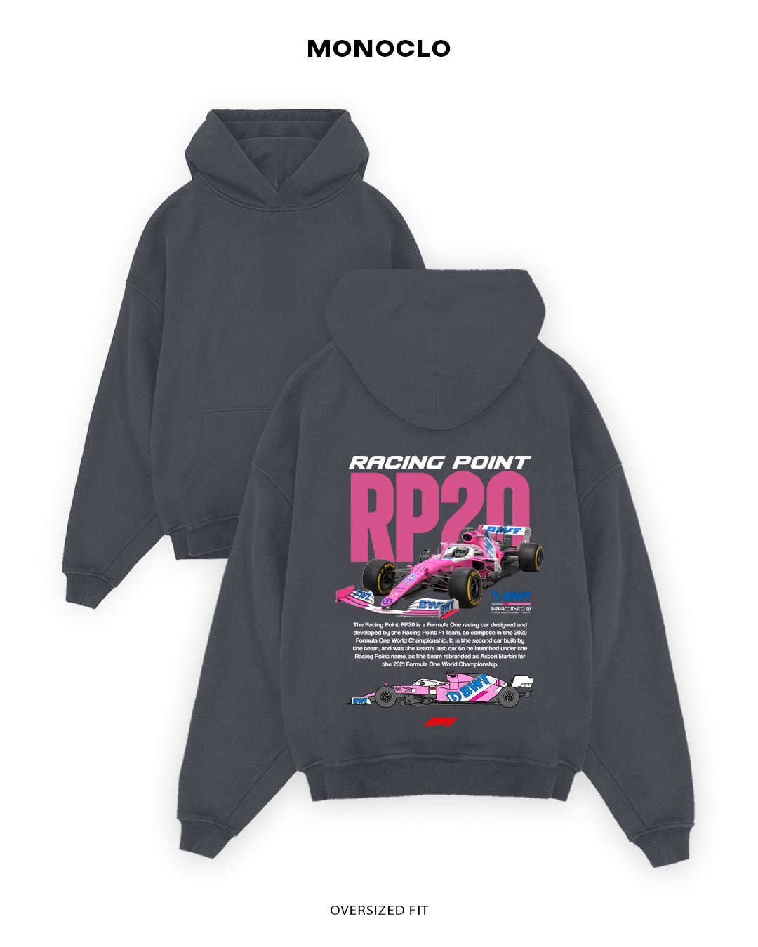 Худі Monoclo Racing Point RP20 - shop_name Графітовий