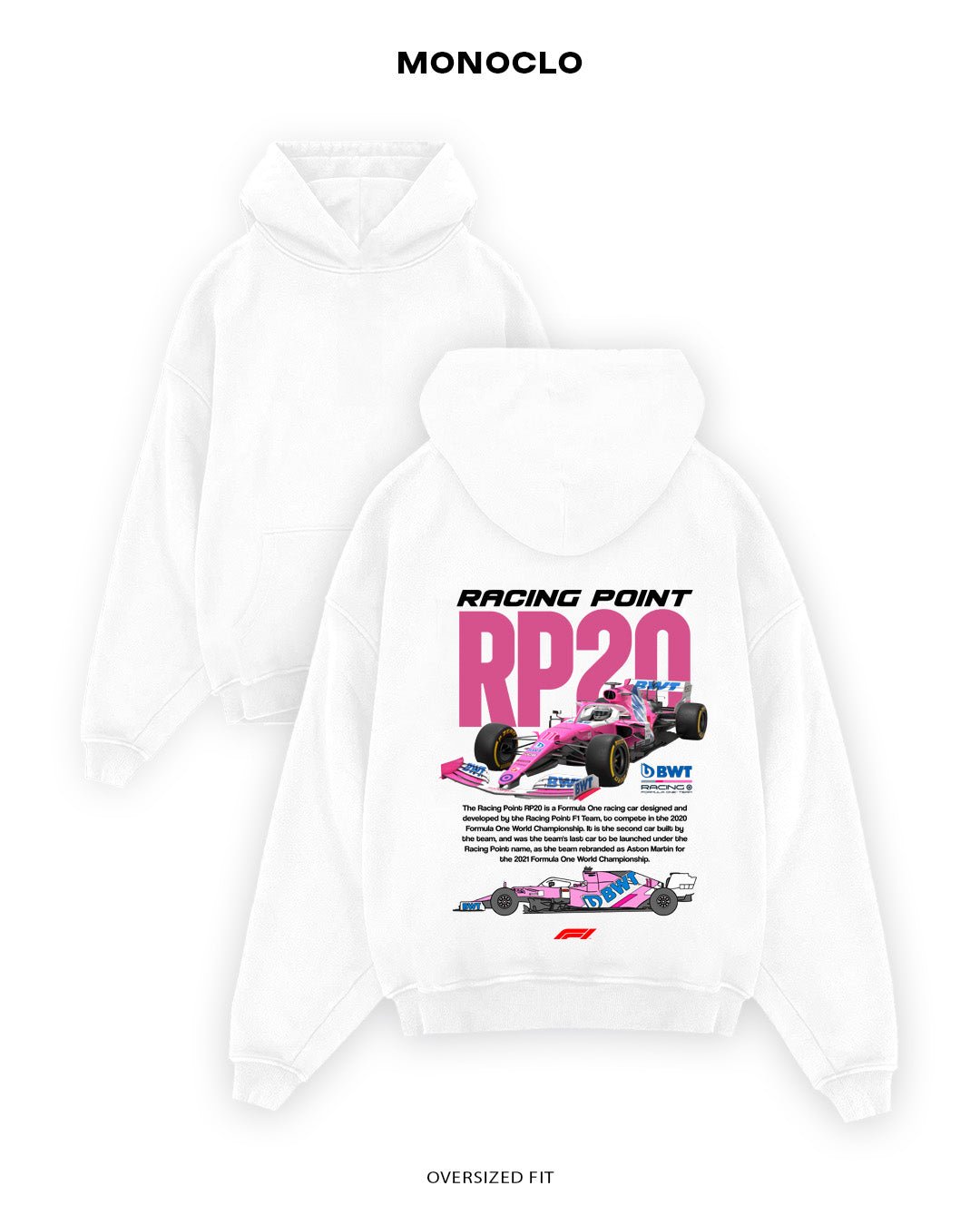 Худі Monoclo Racing Point RP20 - shop_name Білий