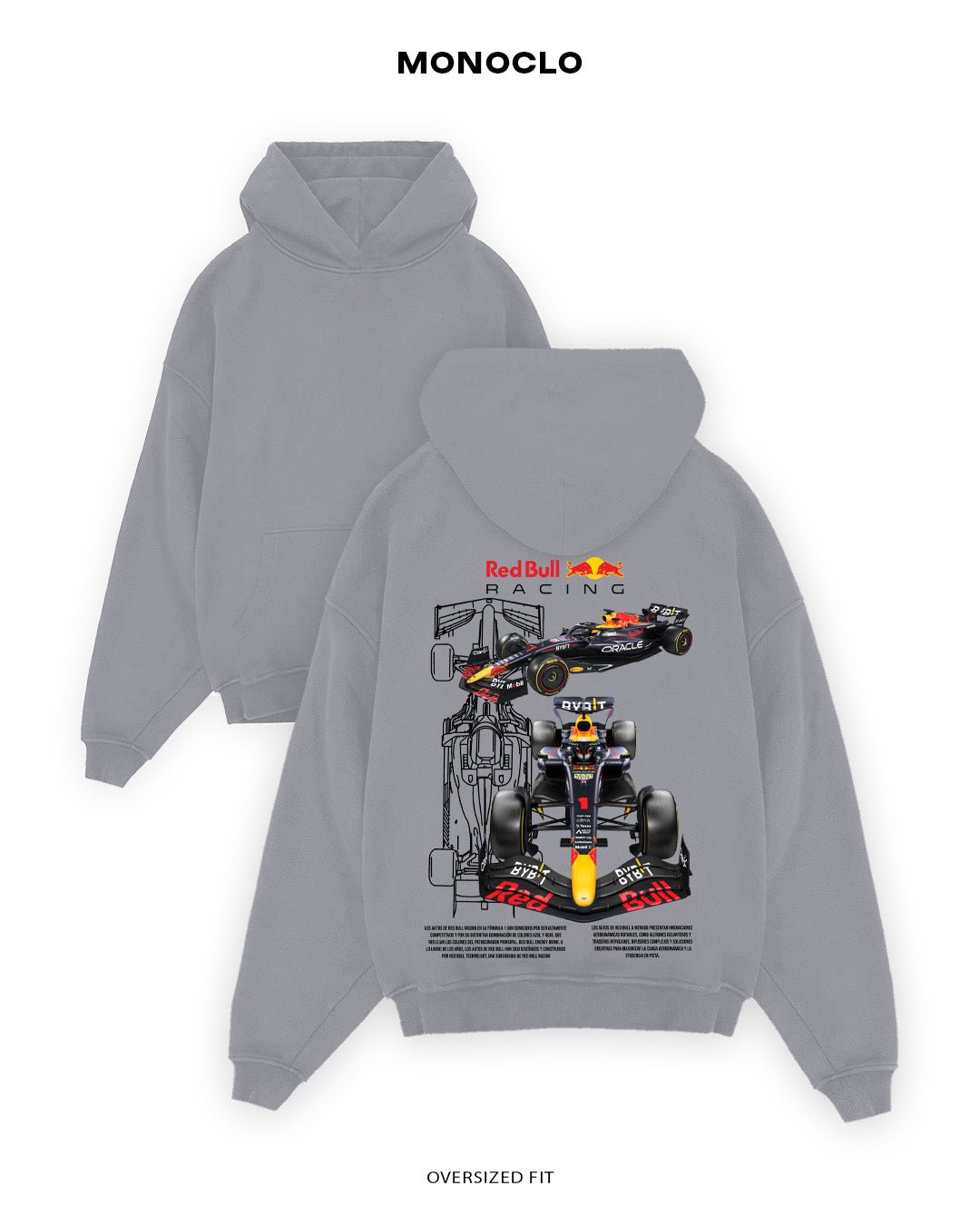 Худі Monoclo Red Bull Racing Formula 1 - shop_name Сірий