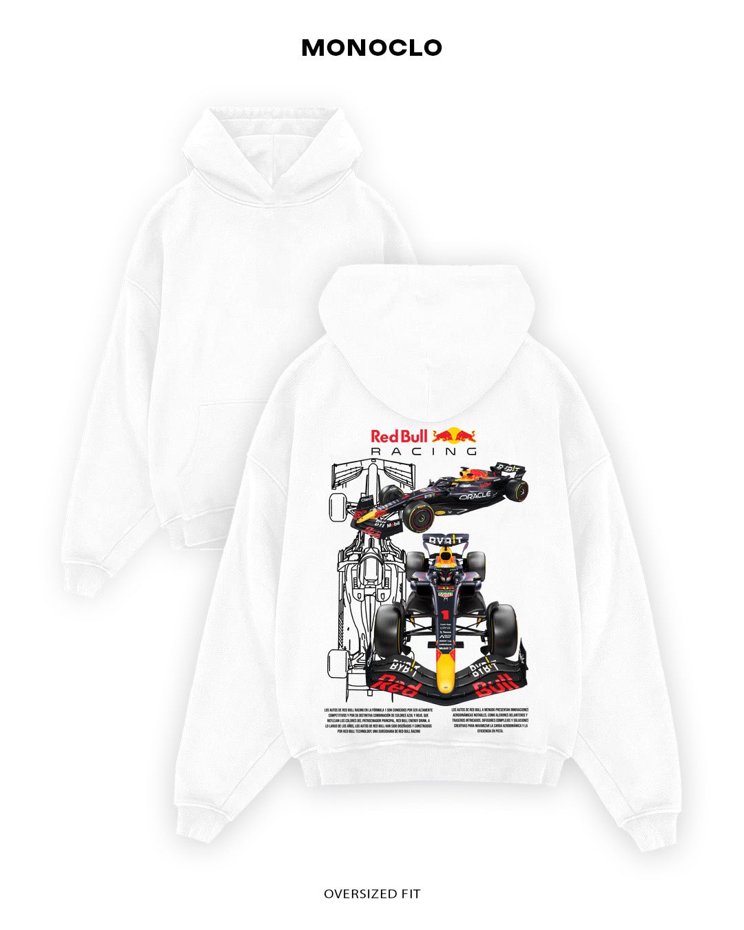 Худі Monoclo Red Bull Racing Formula 1 - shop_name Білий