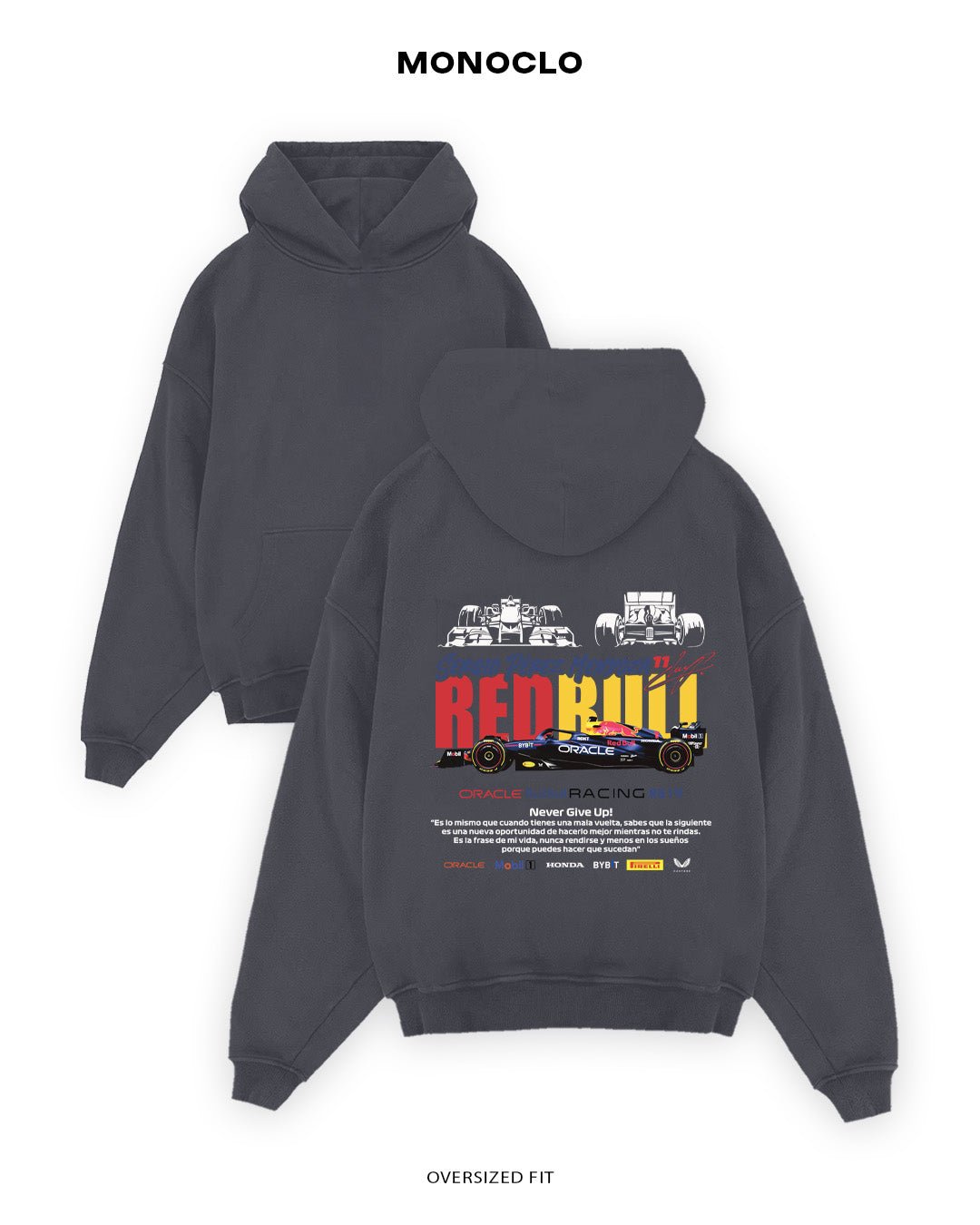 Худі Monoclo Red Bull Racing RB19 – Sergio Pérez - shop_name Графітовий