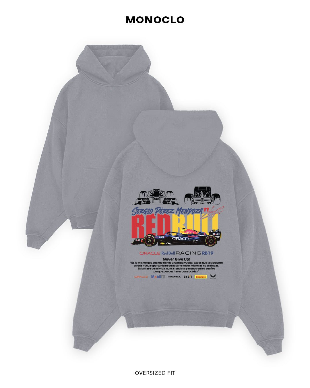 Худі Monoclo Red Bull Racing RB19 – Sergio Pérez - shop_name Сірий