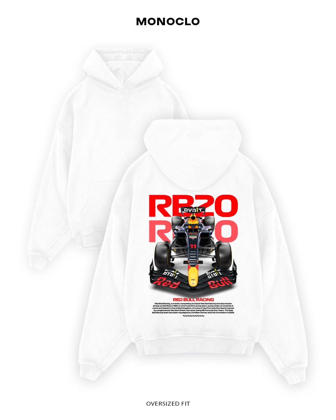 Худі Monoclo Red Bull RB20 Star - shop_name Білий