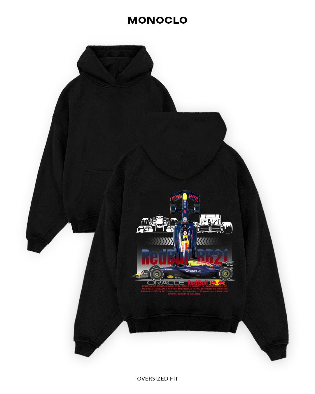 Худі Monoclo Red Bull RB21 2025 Formula 1 - shop_name Чорний
