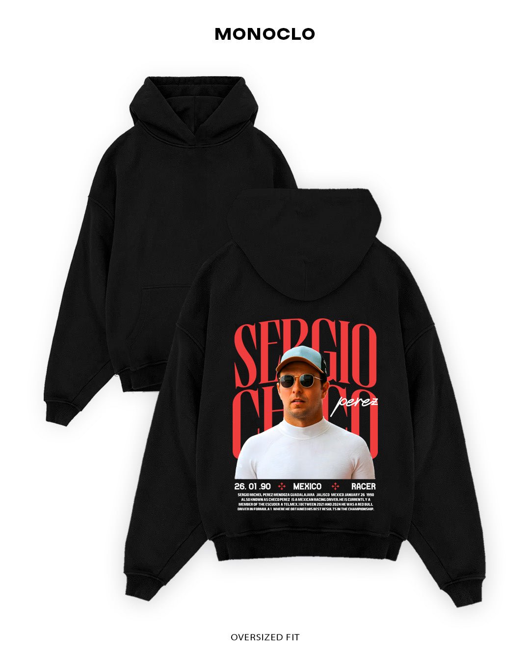 Худі Monoclo Sergio Perez Portrait Edition - shop_name Чорний