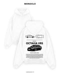 Худі Monoclo Skoda Octavia VRS Black – Білий