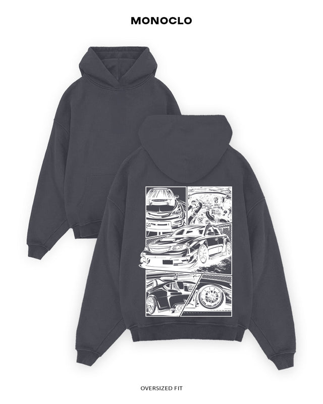 Худі Monoclo Subaru STI ART - shop_name Графітовий