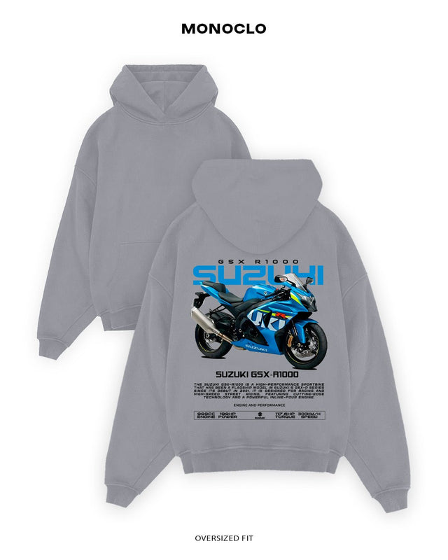 Худі Monoclo Suzuki GSX - R1000R Sky - shop_name Сірий