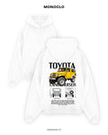 Худі Monoclo Toyota Land Cruiser FJ40 Yellow – Білий