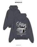 Худі Monoclo Toyota Supra MK4 White – Графітовий