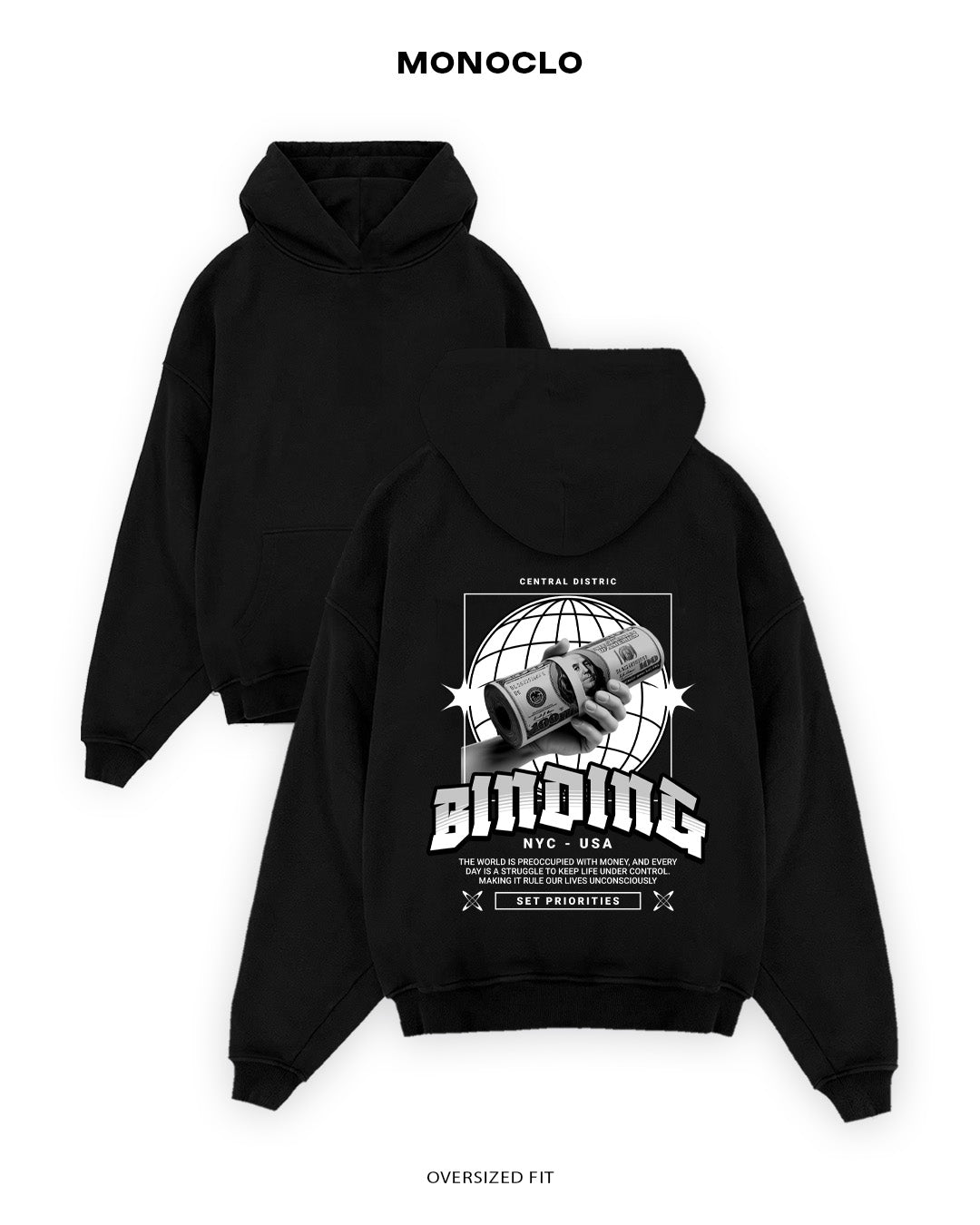 Худі Monoclo Urban Legends - shop_name Чорний