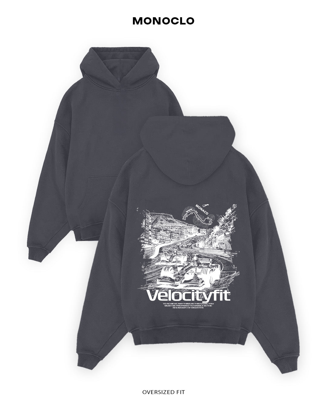 Худі Monoclo Velocityfit Monaco GP - shop_name Графітовий