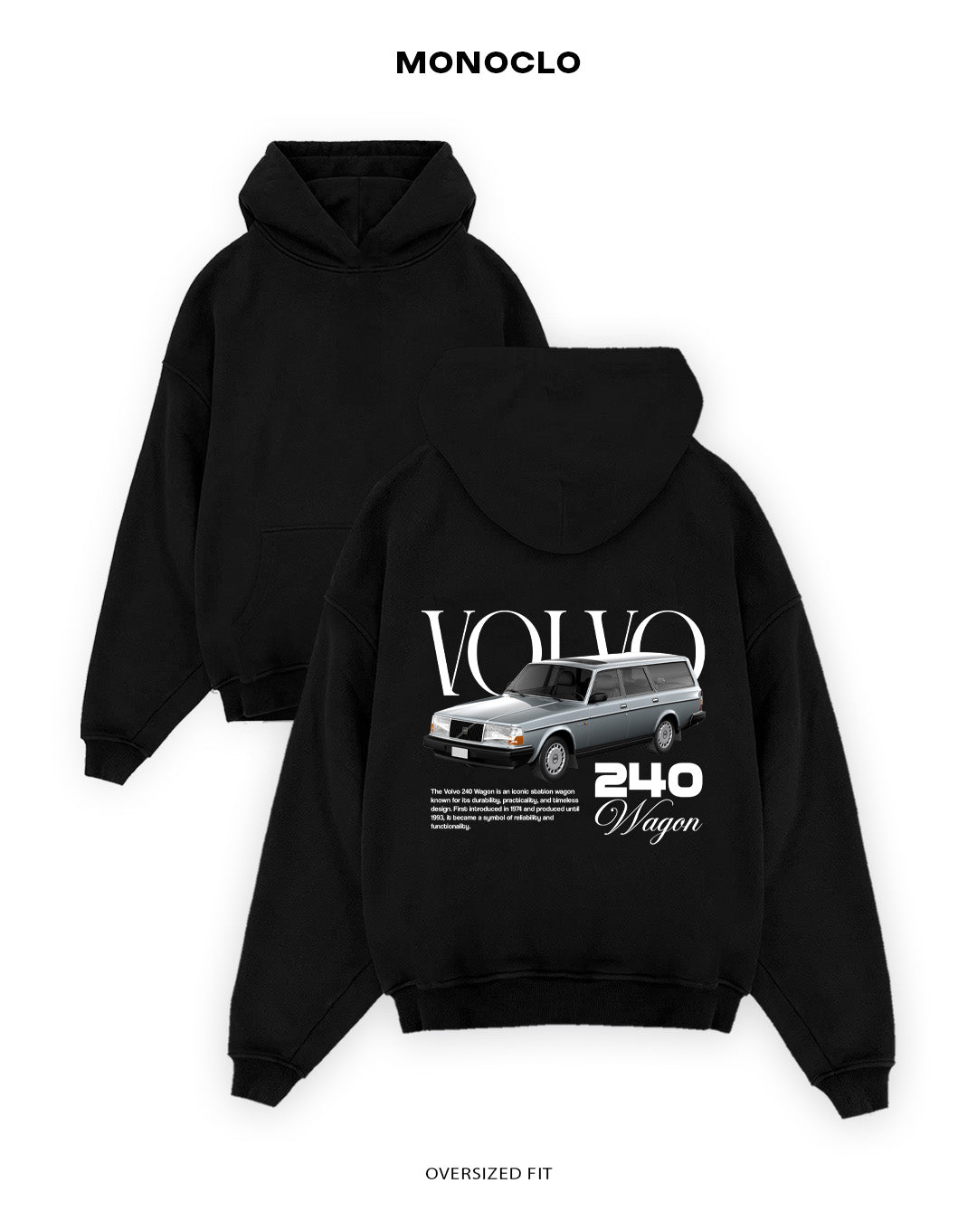Худі Monoclo Volvo 240 - shop_name Чорний