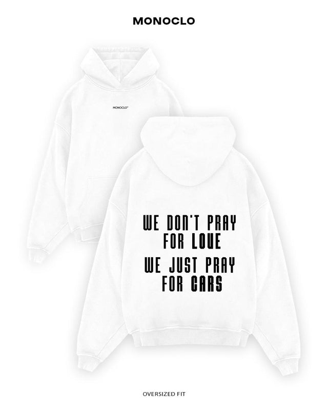 Худі Monoclo We Just Pray For Cars - shop_name Чорний