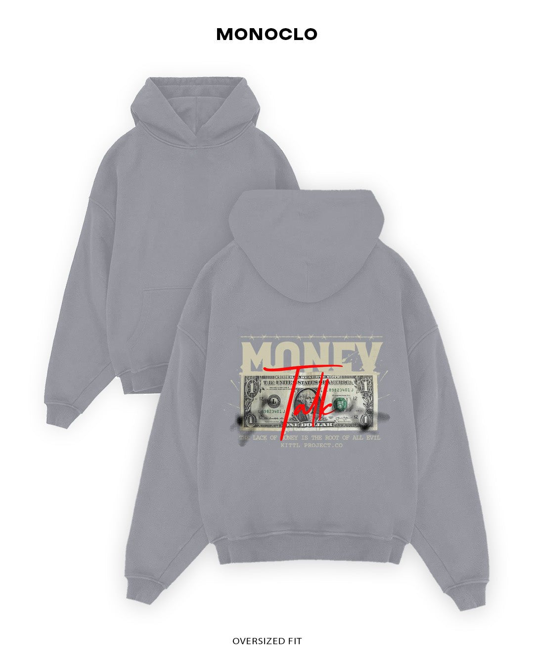 Худі Monoclo Wealth Wave - shop_name Сірий