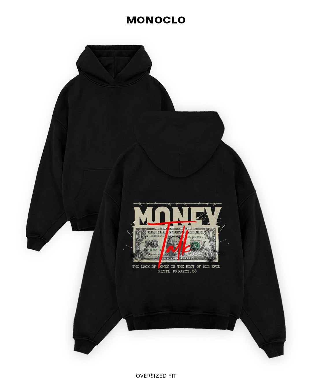 Худі Monoclo Wealth Wave - shop_name Чорний