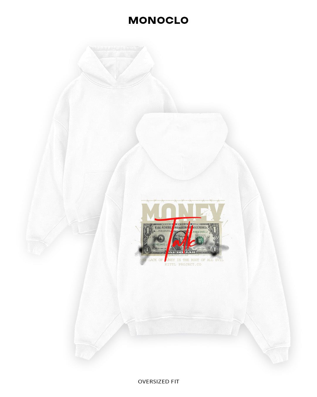 Худі Monoclo Wealth Wave - shop_name Білий