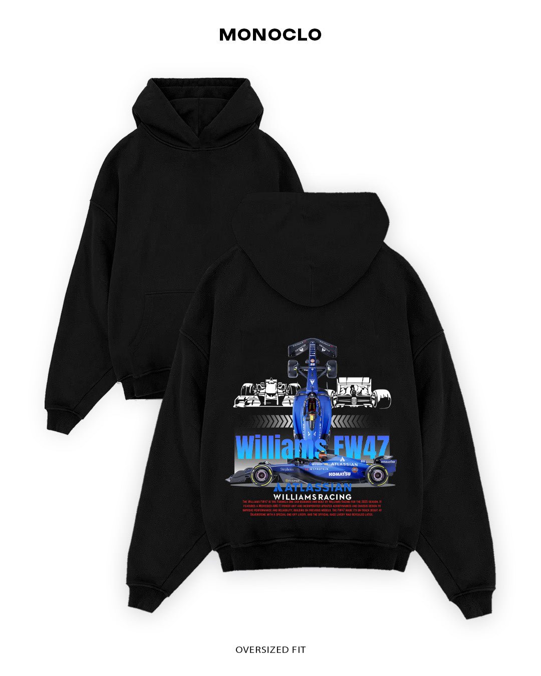 Худі Monoclo Williams FW47 2025 Formula 1 - shop_name Чорний