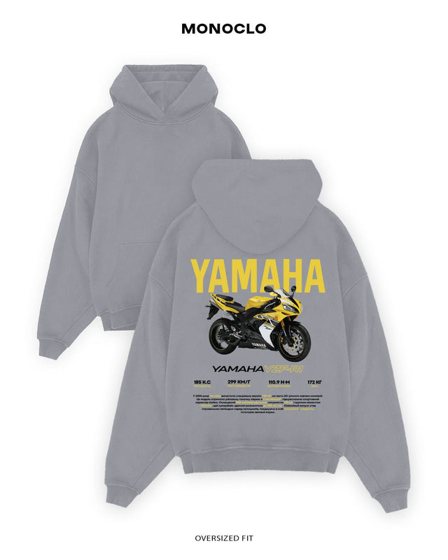 Худі Monoclo Yamaha YZF - R1 Yellow - shop_name Сірий