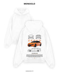 Худі Monoclo Zeekr 001 Orange – Білий