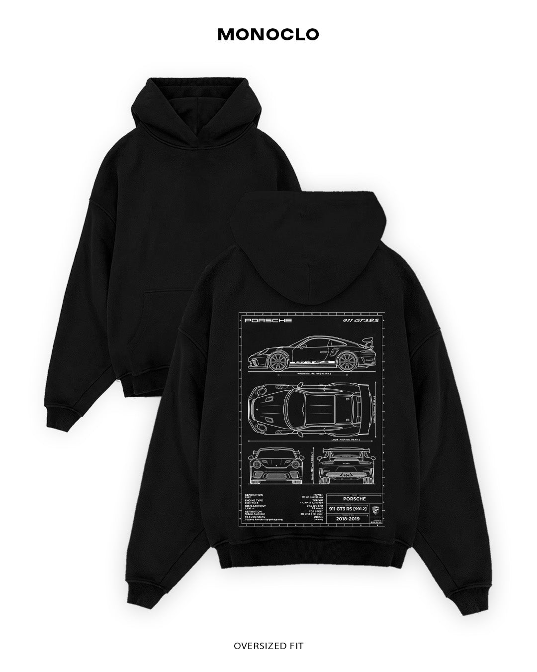 Худі Porsche 911 Art - MONOCLO UA