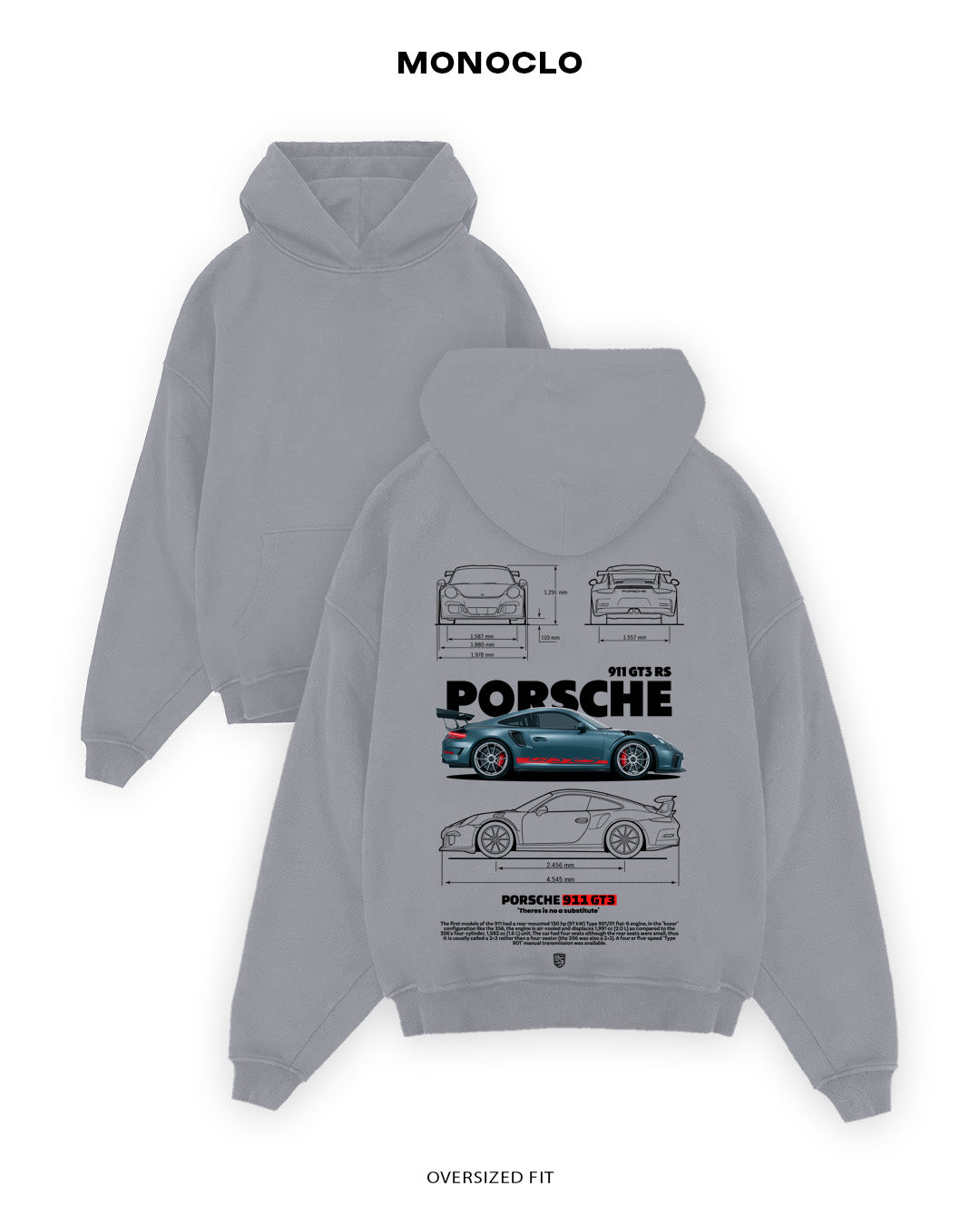 Худі Porsche 911 Fog - MONOCLO UA
