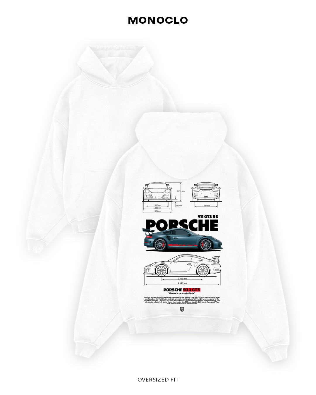 Худі Porsche 911 Fog - MONOCLO UA