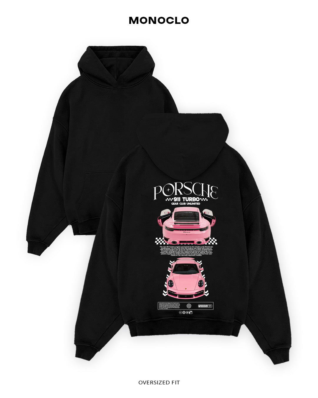 Худі Porsche 911 Gear Club - shop_name Чорний