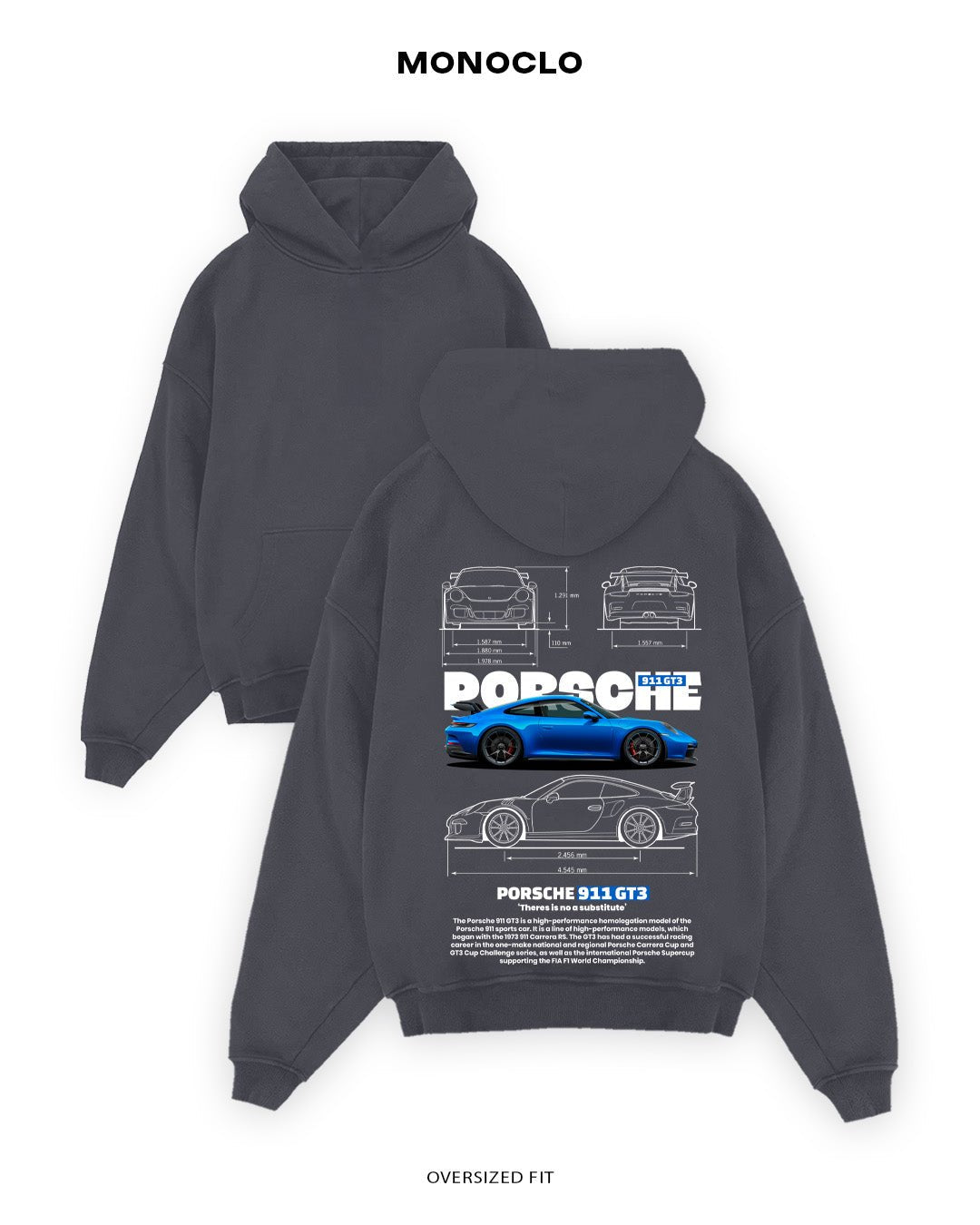Худі Porsche 911 Ocean - MONOCLO UA