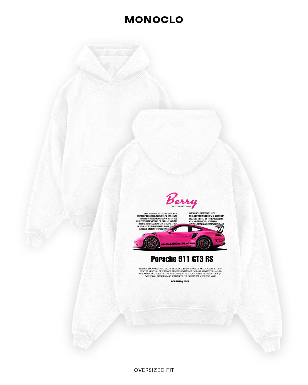 Худі Porsche 911 Raspberry - MONOCLO UA