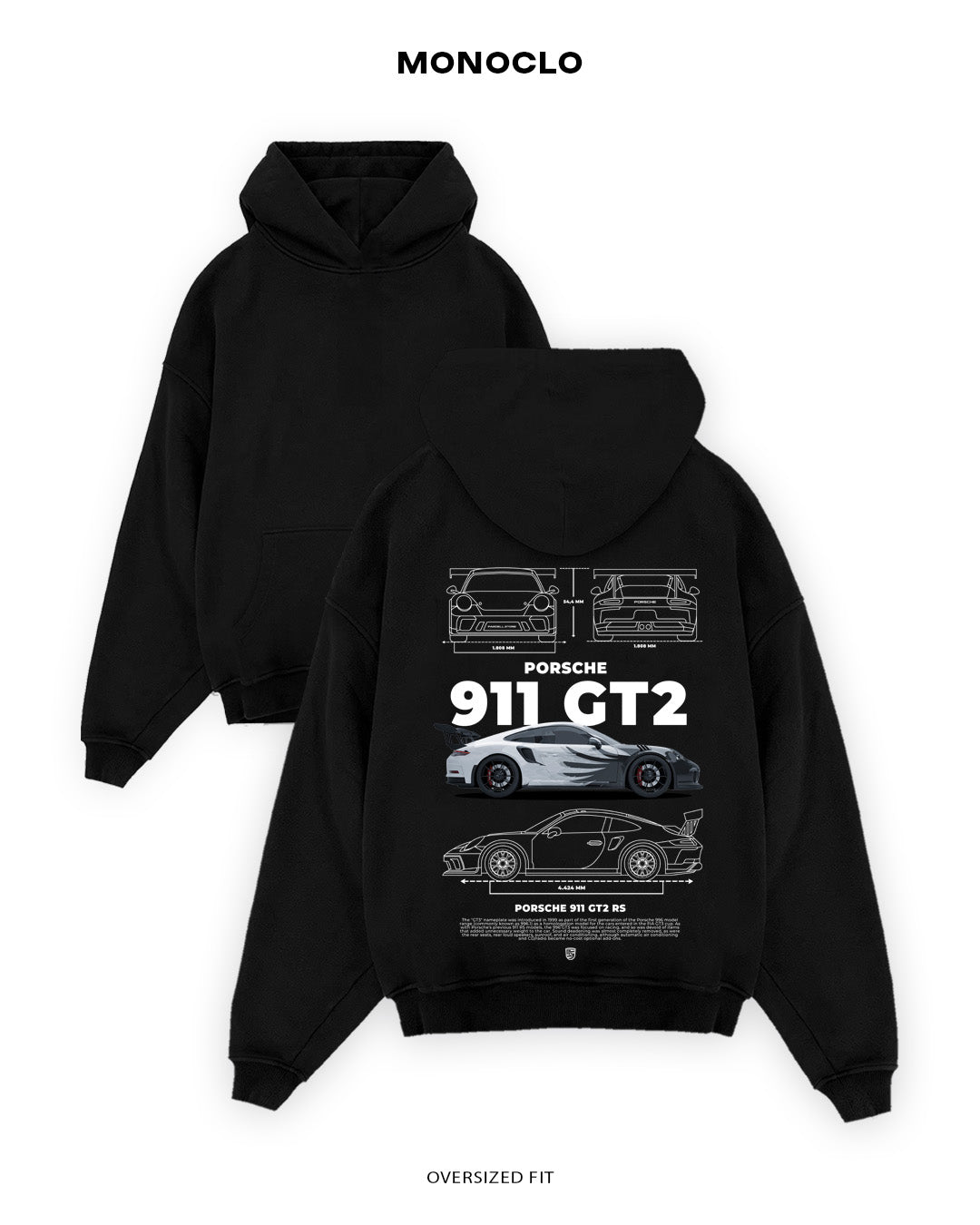 Худі Porsche 911 Raven - shop_name Чорний